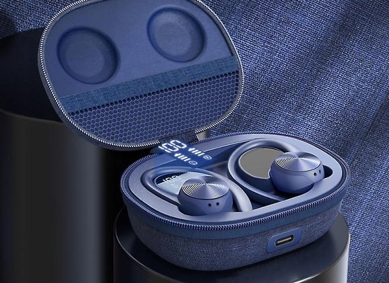 SŁUCHAWKI BEZPRZEWODOWE BLUETOOTH SPORTOWE DO BIEGANIA NAUSZNE GAMINGOWE Głębokość produktu 7.5 cm